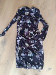 Vorschaubild 5 von Damen Festliches Kleid Blumenmuster Elegant Braun Gr. 40 L