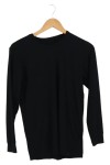 Vorschaubild 1 von Damen Bluse Langarm Schwarz Gr. 36/S Casual Minimalistisch