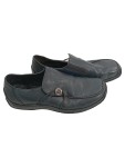 Vorschaubild 1 von Loafer Damen Gr. 37 Blau Leder Slip-On 1 cm Casual Freizeit Mokassin Uni