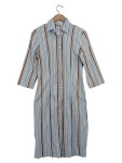 Vorschaubild 1 von Damen Blusenkleid Hemdblusenkleid gestreift Gr. 46 Mehrfarbig Casual