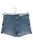 Vorschaubild 1 von Damen Jeans Shorts Gr. 27 Blau Casual mit Stickerei