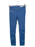 Vorschaubild 1 von Jeans Slim Fit Damen Gr. W25/34/XS Blau Baumwolle Uni Casual Freizeit L33