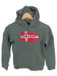 Vorschaubild 1 von Kapuzenpullover Kinder Grün Gr. 152 Baumwolle Grafisch Outdoor Langarm