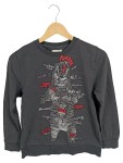 Vorschaubild 1 von Kinder Sweatshirt Bären-Print Grau Gr. 140 Baumwolle Freizeit Pulli