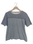 Vorschaubild 1 von Damen T-Shirt Gr. 42/XL Mehrfarbig Gestreift Baumwolle Casual Freizeit