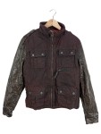 Vorschaubild 1 von Lederjacke Herren Gr. 48/M Braun Uni Casual Langarm Herbst/Winter