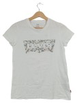Vorschaubild 1 von Damen T-Shirt Gr. 34/XS Weiß Casual mit Blumenprint Logo