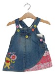 Vorschaubild 1 von Latzkleid Mädchen Winnie Pooh Tiermotiv Blau Gr. 62 Baumwolle