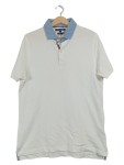 Vorschaubild 1 von Herren Poloshirt Gr. 50/L Weiß Casual Kurzarm