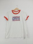 Vorschaubild 2 von Damen T-Shirt Logo Print Weiß Gr. 40/L Casual Baumwolle