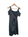Vorschaubild 1 von Damen Sommerkleid Gr. 32/XXS Grau Elegant Cold Shoulder