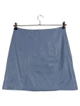 Vorschaubild 1 von Damen Kunstleder Minirock Blau Gr. 38 Casual Modern