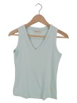 Vorschaubild 1 von Damen T-Shirt ärmellos Türkis Gr. S Baumwolle Casual