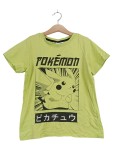 Vorschaubild 1 von Pikachu T-Shirt Kinder Gr. 134/140 Grün Baumwolle Jungen Mädchen Shirt