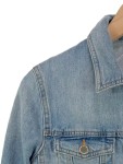 Vorschaubild 2 von Jeansjacke Damen Blau Gr. 38/M Casual Langarm Baumwolle