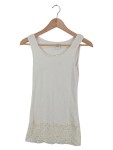 Vorschaubild 1 von Unterkleid Damen Gr. 36/S Beige Viskose Uni Feminin Ärmellos Alltag