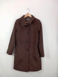 Vorschaubild 2 von Klassischer Wollmantel Damen Braun Gr. 36/S Business Elegant
