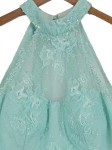 Vorschaubild 2 von Festliches Kleid Damen Türkis Gr. 42/XL Polyester Elegant