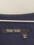 Vorschaubild 6 von Businesskleid Damen Blau Seide Elegant Gr. 38 M Ärmellos