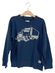 Vorschaubild 1 von Pullover Kinder Blau Gr. 134 Baumwolle Grafisch Casual Langarm