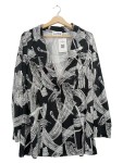 Vorschaubild 1 von Bluse Damen Mehrfarbig Gr. 40/L Abstrakt Modern Langarm Knopf
