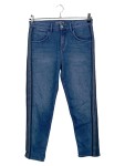Vorschaubild 1 von Damen Jeans Straight Leg Gr. 40 Blau Casual mit Seitenstreifen