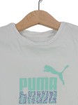 Vorschaubild 3 von T-Shirt Kinder Weiß Gr. 110 Logo-Print Sportlich Kurzarm Ohne Verschluss