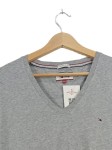 Vorschaubild 2 von T-Shirt Herren Grau Gr. 54/XXL Baumwolle Meliert Casual Kurzarm