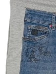 Vorschaubild 3 von Damen Jogginghose Jeans-Look Print Mehrfarbig Gr. W28