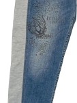 Vorschaubild 4 von Damen Jogginghose Jeans-Look Print Mehrfarbig Gr. W28