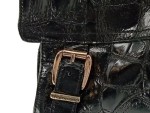 Vorschaubild 3 von Damen Stiefeletten Gr. 37 Leder Kroko Optik Reißverschluss Schnalle
