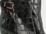 Vorschaubild 5 von Damen Stiefeletten Gr. 37 Leder Kroko Optik Reißverschluss Schnalle