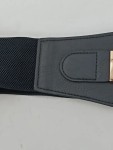 Vorschaubild 3 von Damen Gürtel Elegant Schwarz Metallic Schnalle Größe 90