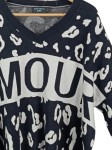 Vorschaubild 3 von Pullover Damen Schwarz Gr. 44/XXL Tierdruck Animal-Print Langarm