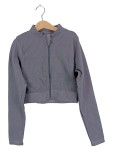 Vorschaubild 1 von Trainingsjacke Damen Gr. 36/S Grau Polyamid Elasthan Rippstrick Sportlich