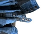 Vorschaubild 5 von Herren Freizeithemd Karo Langarm Baumwolle Blau Schwarz XL