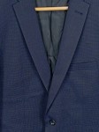 Vorschaubild 2 von Sakko Herren Gr. 50/L Blau Strukturmuster Business Langarm Knopf