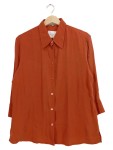 Vorschaubild 1 von Hemdbluse Damen 3/4 Arm Klassisch Orange Gr. 42 XL