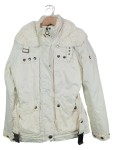 Vorschaubild 1 von Damen Steppjacke Gr. 38/M Beige Praktisch Fellbesatz