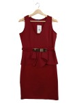 Vorschaubild 1 von StylePLUS Damen Abendkleid Rot Elegant Gr. 40/L Midikleid Raffungen