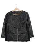 Vorschaubild 1 von Damen Lederjacke Gr. 40/L Schwarz Modern