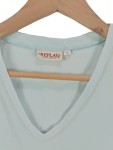 Vorschaubild 4 von Damen T-Shirt ärmellos Türkis Gr. S Baumwolle Casual