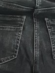 Vorschaubild 5 von Damen Jeans Regular Fit Schwarz W34 L32 Nieten Knopf Reißverschluss