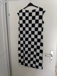 Vorschaubild 2 von Etuikleid Damen Gr. 38/M Mehrfarbig Viskose Kariert Modern Casual