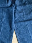 Vorschaubild 3 von Damen Stoffhose Blau Uni Baumwolle Leinen Gr. W24 L28