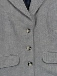 Vorschaubild 2 von Qiero Damen Blazer Gr. 42 Grau Business Fischgrätenmuster Eleganter Büro Blazer