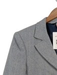 Vorschaubild 4 von Qiero Damen Blazer Gr. 42 Grau Business Fischgrätenmuster Eleganter Büro Blazer