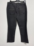 Vorschaubild 7 von Melanie Mom Jeans Damen Grau L32 Nieten Strass Gr. 42 XL