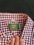 Vorschaubild 6 von Herren Trachtenhemd kariert Rot Gr. 56/3XL Langarm Baumwolle