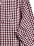 Vorschaubild 2 von Herren Trachtenhemd kariert Rot Gr. 56/3XL Langarm Baumwolle